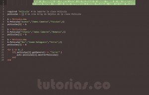 programacion en ruby: consulta clase Pelicula