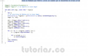 programacion en objective C: consulta clase Vagon