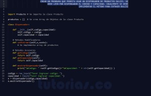 programacion en python: clase Dispensador