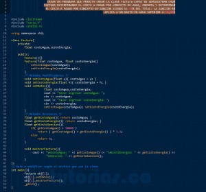 programacion en C++: clase Factura