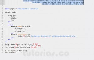 programacion en matlab: clase Vuelo