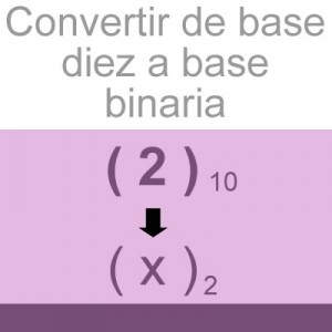 sistemas numericos: convertir decimal a binario: 2