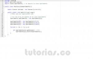 programacion en java: consulta clase Apartamento