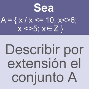 conjuntos: conjunto por extension enteros excluyente abierta