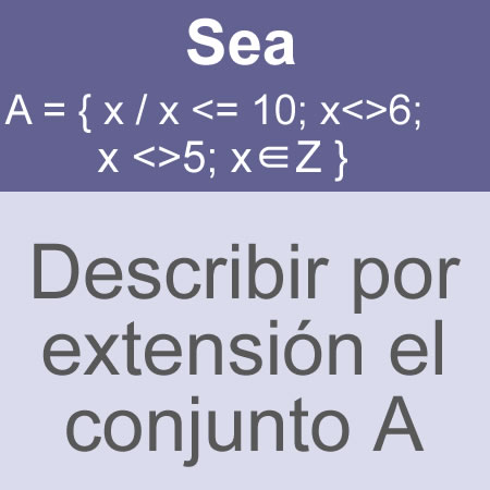conjuntos: conjunto por extension enteros excluyente abierta