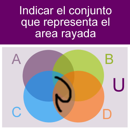 conjuntos: conjunto diagrama interseccion de union con conjunto