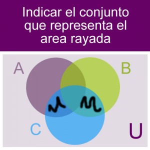 conjuntos: conjunto union de intersecciones diferencia de intersecciones