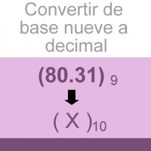 sistemas numericos: convertir fraccion base nueve a decimal: 80.31