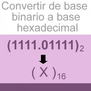 sistemas numericos: convertir fraccion binario a hexadecimal: 1111.01111