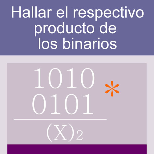 sistemas numericos + producto de bases (base binaria: 4 digitos alternos 4 multiplicadores)