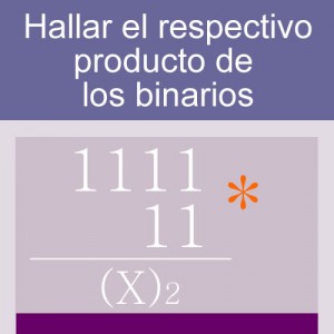 sistemas numericos: producto de binarios 4 digitos iguales 2 multiplicadores