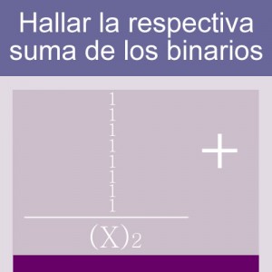 sistemas numericos: suma de bases binarias: 1 bit ocho hileras