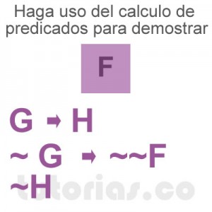 matematicas discretas: calculo de predicados demostrar F