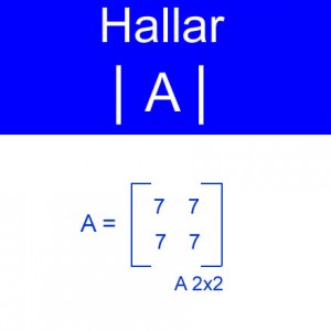 algebra lineal: calculo determinantes cuatro valores iguales