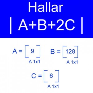 algebra lineal: calculo de determinantes a+b+2c