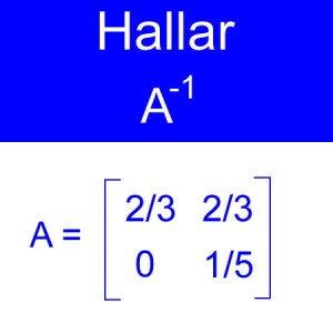 algebra lineal: calculo de inversas, inversa de una amtriz, inversa orden 2x2 tres fracciones