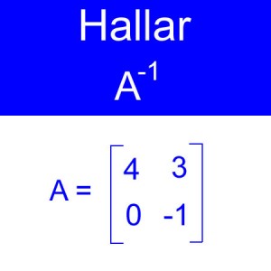 algebra lineal: calculo de inversas, inversa de una matriz, inversa orden 2x2 triangular superior