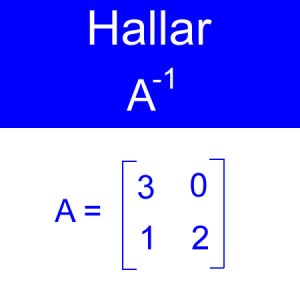 algebra lineal: calculo de inversas, inversa de una matriz, inversa orden 2x2 un cero