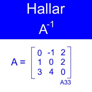 algebra lineal: calculo de inversas, inversa de una matriz, inversa orden 3x3 ceros diagonal