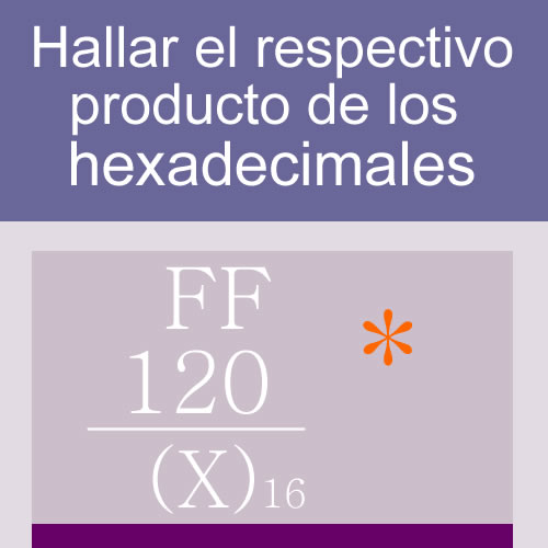 sistemas numericos + producto de bases (base hexadecimal: 2 digitos iguales 3 multiplicadores)