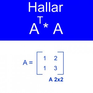 algebra lineal: traspuesta de una matriz producto At*a con orden 2x2