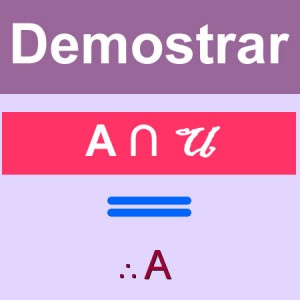 matematicas discretas: demostrar A∩u = A