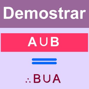 matematicas discretas: demostrar A∪B = B∪A