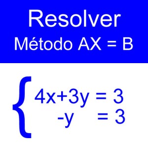 algebra lineal: ecuaciones matriciales un cero un negativo