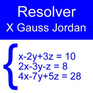 algebra lineal: gauss jordan 3x3 cuatro negativos