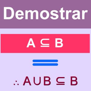 matematicas discretas: demostrar A ∪ B ⊆ B