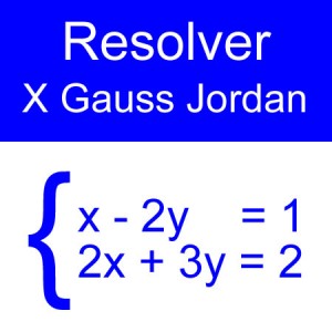 algebra lineal: gauss jordan 2x2 dos impares un negativo