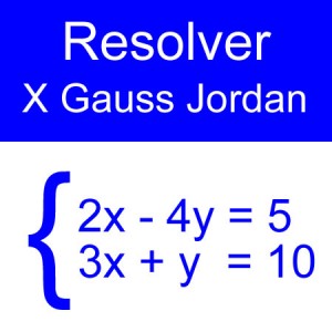 algebra lineal: gauss jordan 2x2 dos impares un negativo