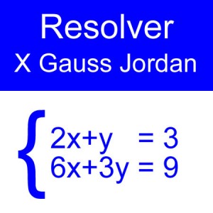 algebra lineal: gauss jordan 2x2 tres pares