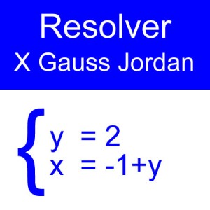 algebra lineal: gauss jordan 2x2 tres impares