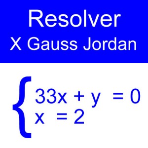 algebra lineal: gauss jordan 2x2 tres impares variables
