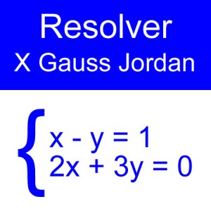 algebra lineal: gauss jordan 2x2 tres impares un negativo