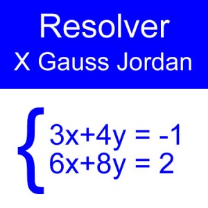 algebra lineal: gauss jordan 2x2 tres pares