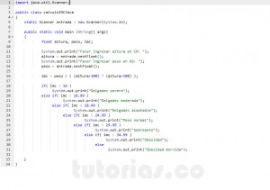 programacion en java: calculo indice masa corporal