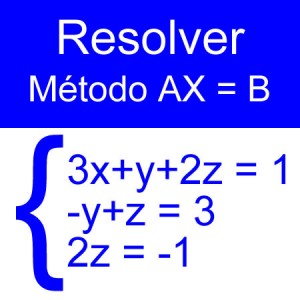 algebra lineal: ecuaciones matriciales triangular superior