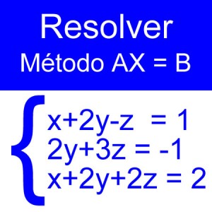 algebra lineal: ecuaciones matriciales un negativo
