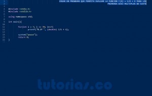 programacion en turbo C: funcion evaluada con multiplos de siete