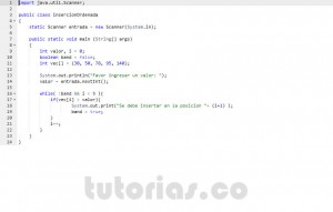 programacion en java: insercion de dato en vector ordenado