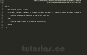 programacion en pseudoodigo: numero dependiente