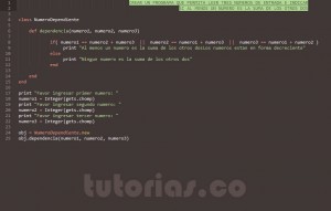 programacion en ruby: numero dependiente