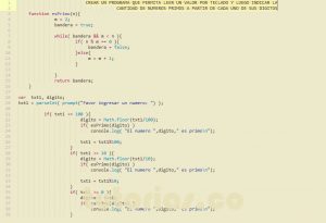 programacion en javascript: cantidad de numeros primos