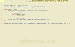 programacion en javascript: contador rango de salarios