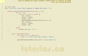 programacion en javascript: genera permutaciones recursivo