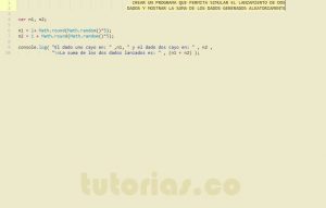 programacion en javascript: lanzamiento de dados