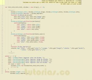 programacion en javascript: aplicacion clase alcoba