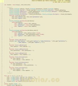 programacion en javascript: aplicacion clase closet